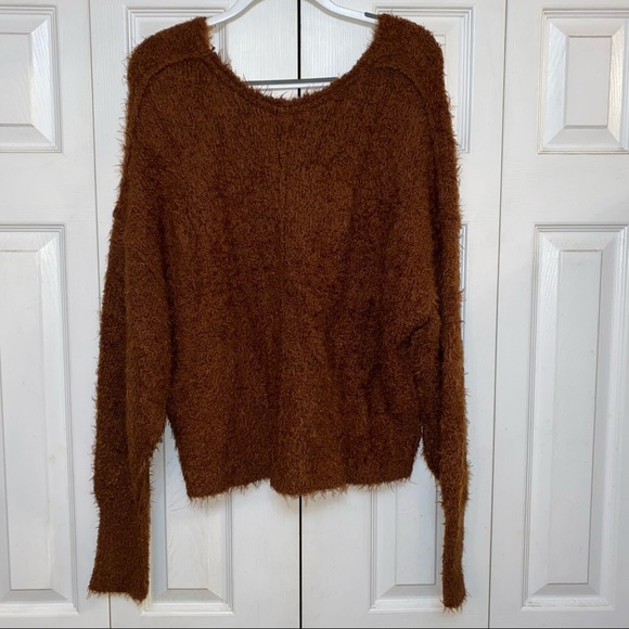 Free People Fuzzy V-Neck Sweater NWT - Picture 8 of 14